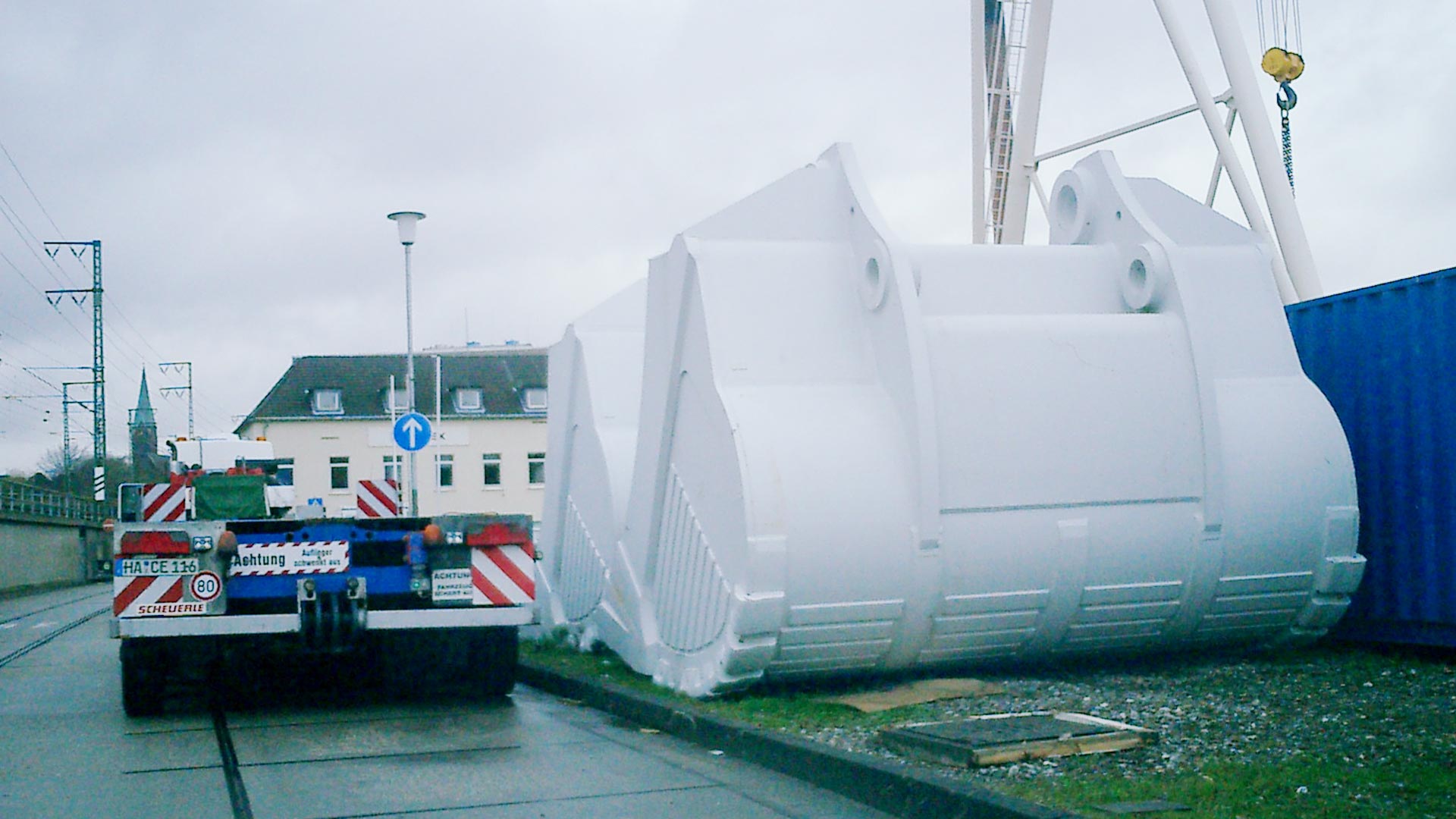 Holzuntergestelle für große Maschinenteile