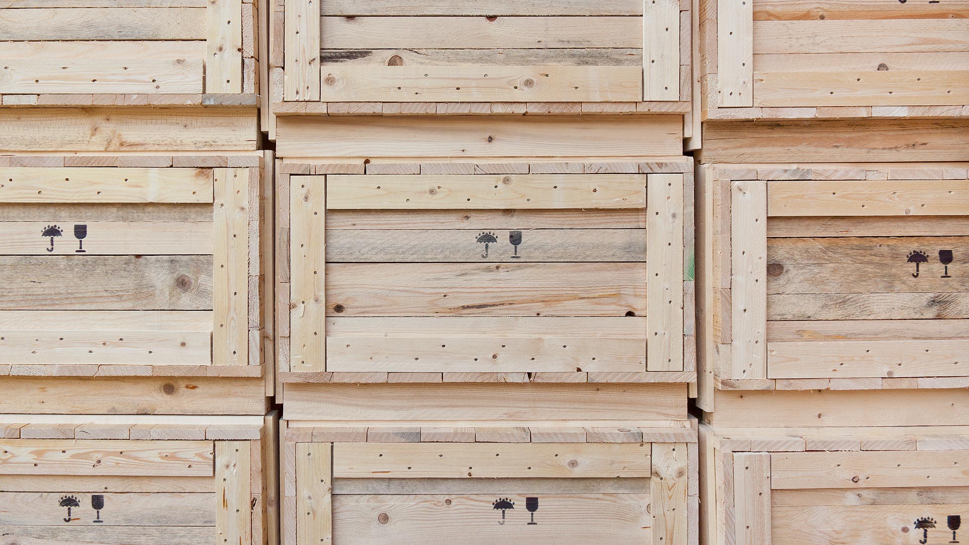 Exportverpackung aus Holz für Luftfracht und Seecontainer