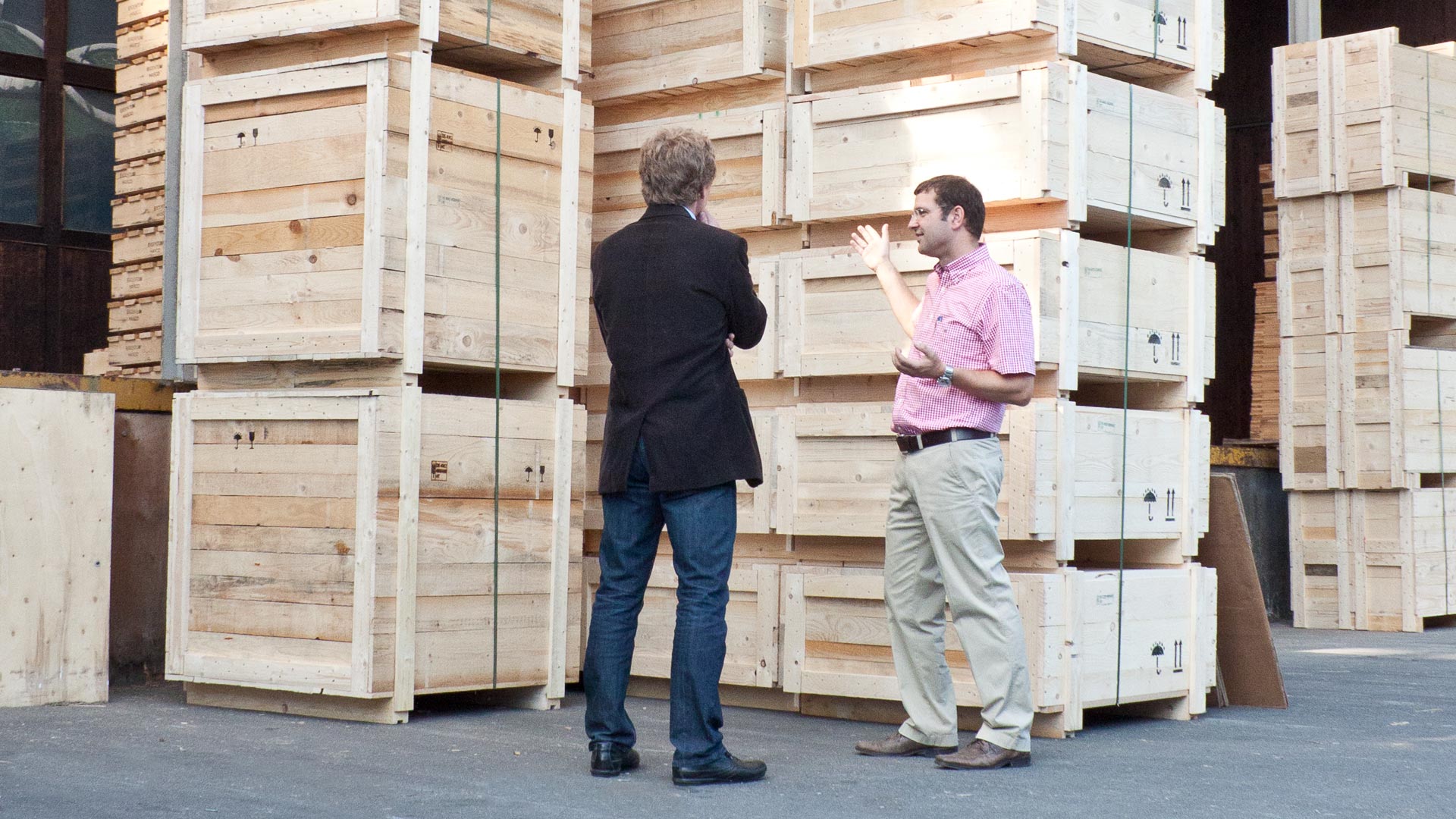 Holzverpackung kompetente Berartung